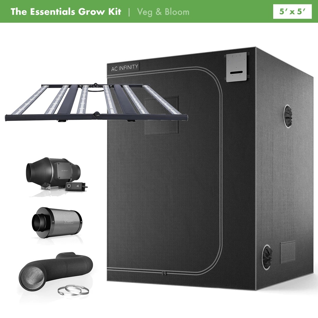 Wholesale 👏 Happy Hydro Grow Tent Kits 'The Essentials' Grow Kit | ROI-E680s LED Light | AC Infinity Tent & Ventilation | 5’ X 5’ ✨ 1 Happy Hydro Grow Tent Kits 'The Essentials' Grow Kit | ROI-E680s LED Light | AC Infinity Tent & Ventilation | 5’ X 5’