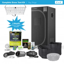 Happy Hydro Vegetation Stage Kits Beginner Complete Veg Grow Tent Kit | HLG 65 LED | 2โ X 2โ