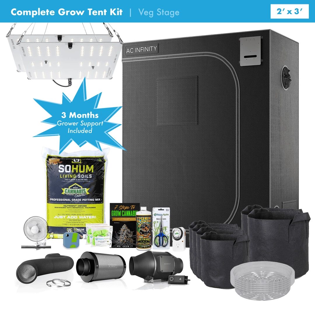 Top 10 ✔️ Happy Hydro Vegetation Stage Kits Beginner Complete Veg Grow Tent Kit | 2x HLG 65 LED | 2’ X 3’ 💯 1 Happy Hydro Vegetation Stage Kits Beginner Complete Veg Grow Tent Kit | 2x HLG 65 LED | 2’ X 3’