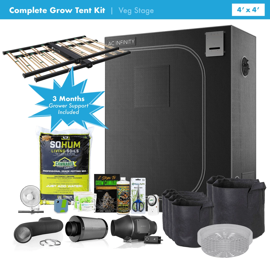 Coupon ๐ Happy Hydro Beginner Complete Veg Grow Tent Kit | 2x Grower's Choice ROI-E200 LED | 4โ X 4โ Vegetation Stage Kits โ 1 Happy Hydro Beginner Complete Veg Grow Tent Kit | 2x Grower's Choice ROI-E200 LED | 4โ X 4โ Vegetation Stage Kits